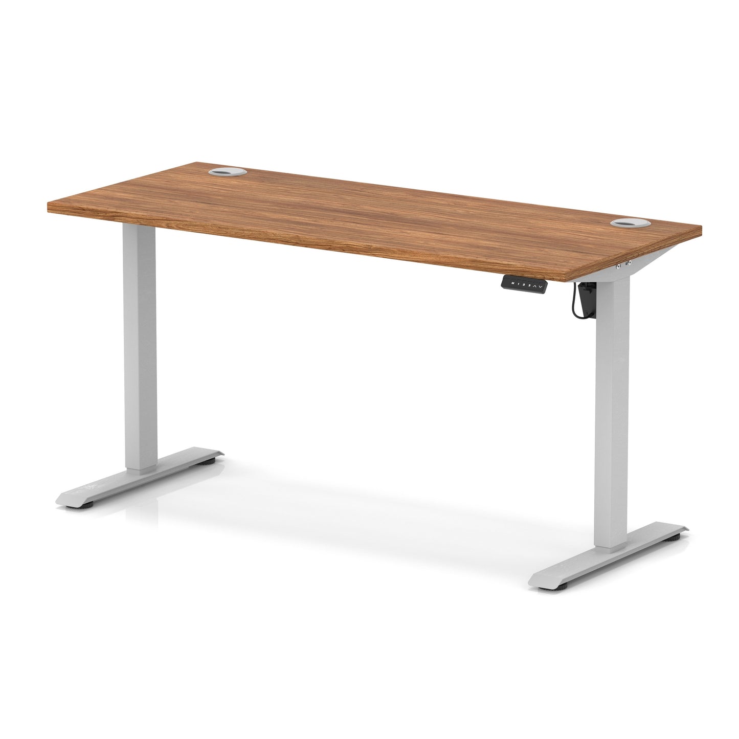 Air Lite Height Adjustable Slimline Desk With Cable Ports - 7 Table Top Colours and 4 Sizes