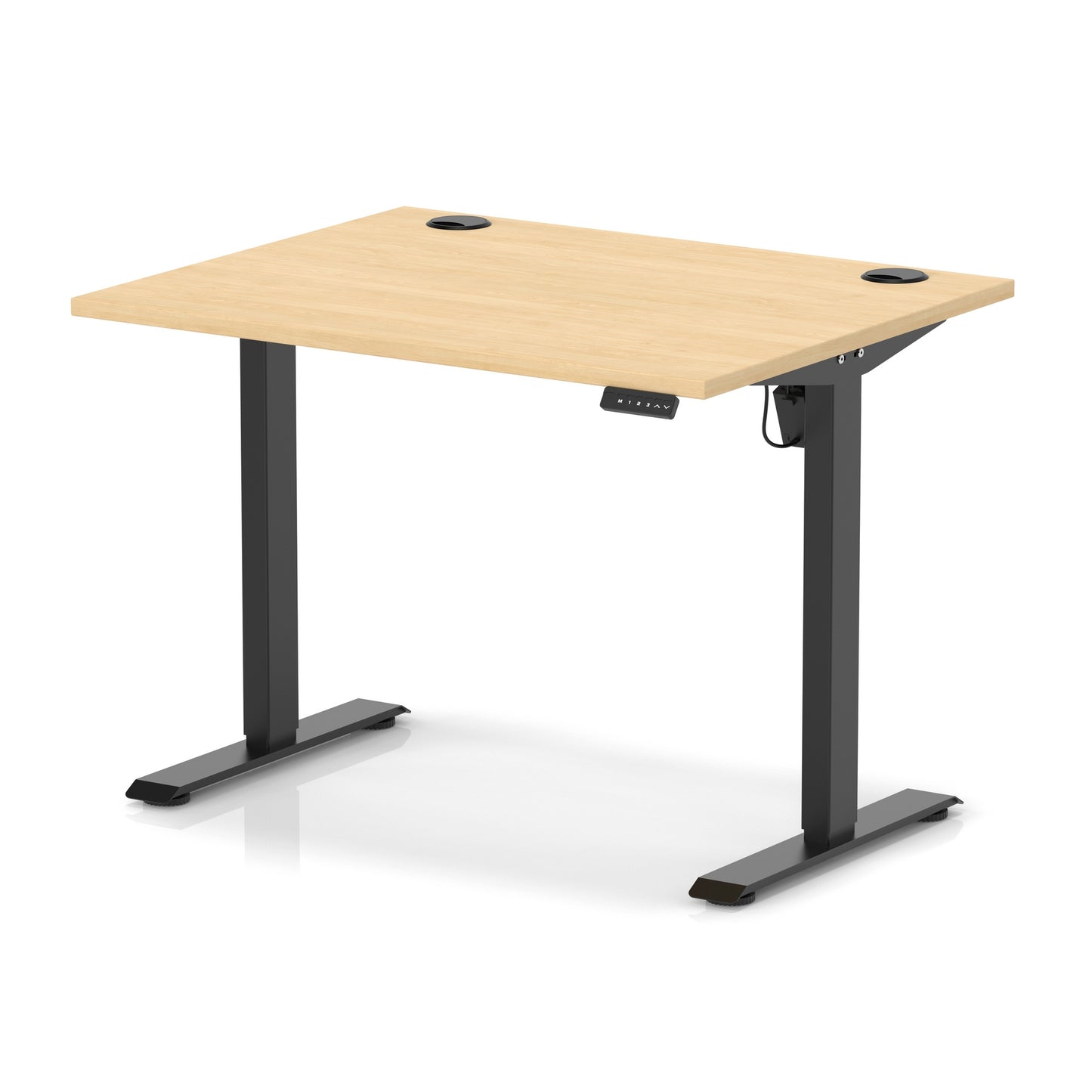 Air Lite Height Adjustable Desk With Cable Ports - 7 Table Top Colours and 4 Sizes