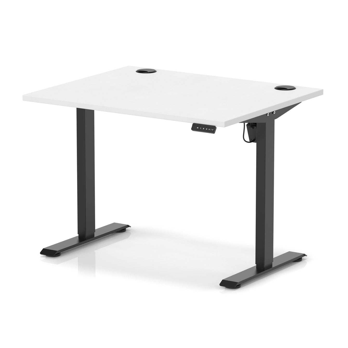 Air Lite Height Adjustable Desk With Cable Ports - 7 Table Top Colours and 4 Sizes