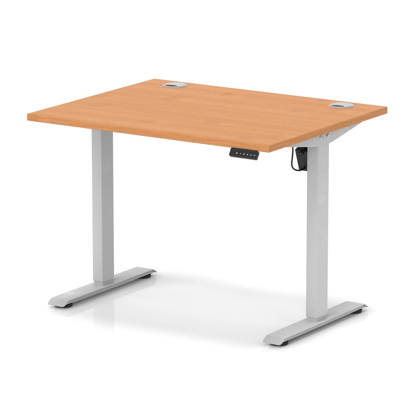 Air Lite Height Adjustable Desk With Cable Ports - 7 Table Top Colours and 4 Sizes