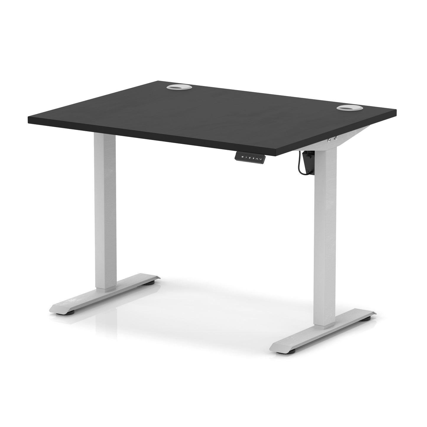Air Lite Height Adjustable Desk With Cable Ports - 7 Table Top Colours and 4 Sizes