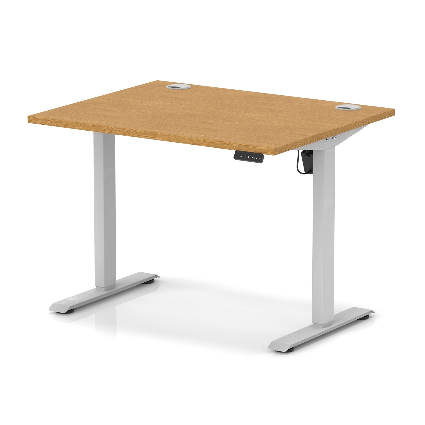 Air Lite Height Adjustable Desk With Cable Ports - 7 Table Top Colours and 4 Sizes