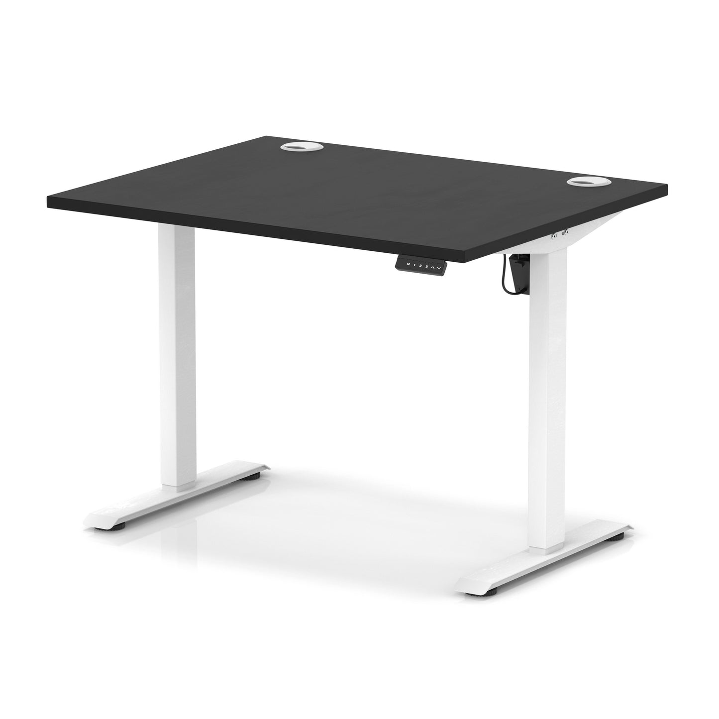 Air Lite Height Adjustable Desk With Cable Ports - 7 Table Top Colours and 4 Sizes