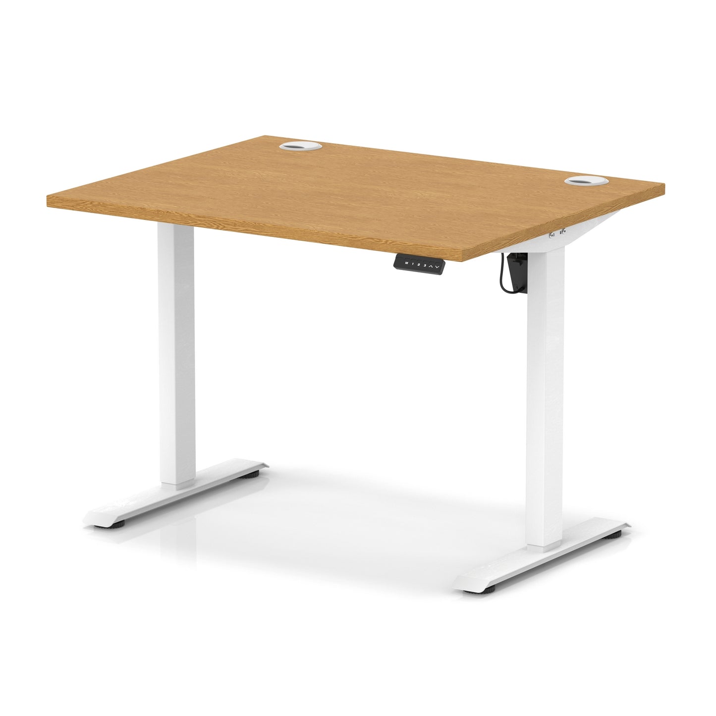 Air Lite Height Adjustable Desk With Cable Ports - 7 Table Top Colours and 4 Sizes