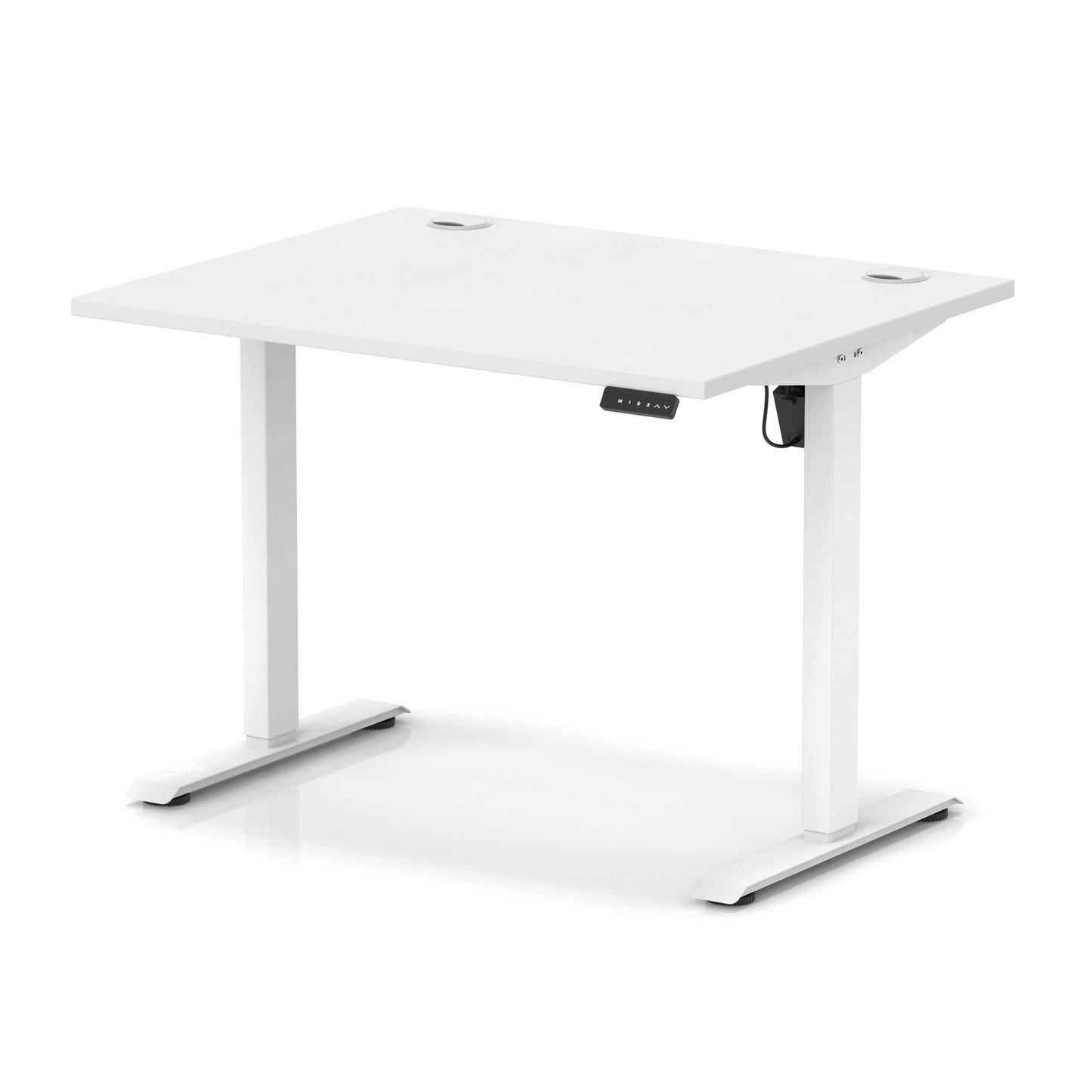 Air Lite Height Adjustable Desk With Cable Ports - 7 Table Top Colours and 4 Sizes