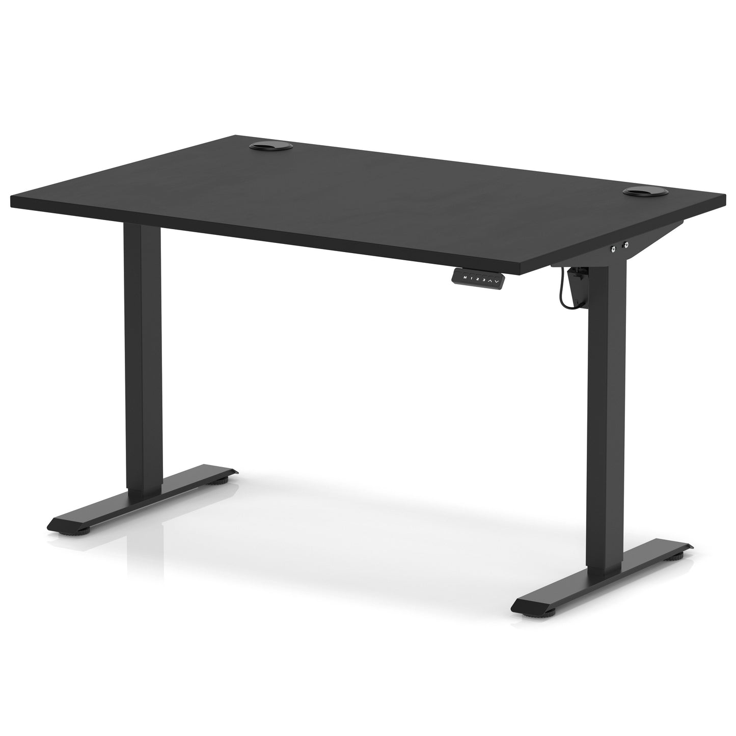 Air Lite Height Adjustable Desk With Cable Ports - 7 Table Top Colours and 4 Sizes