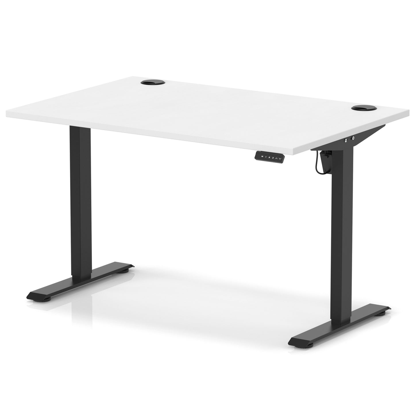 Air Lite Height Adjustable Desk With Cable Ports - 7 Table Top Colours and 4 Sizes