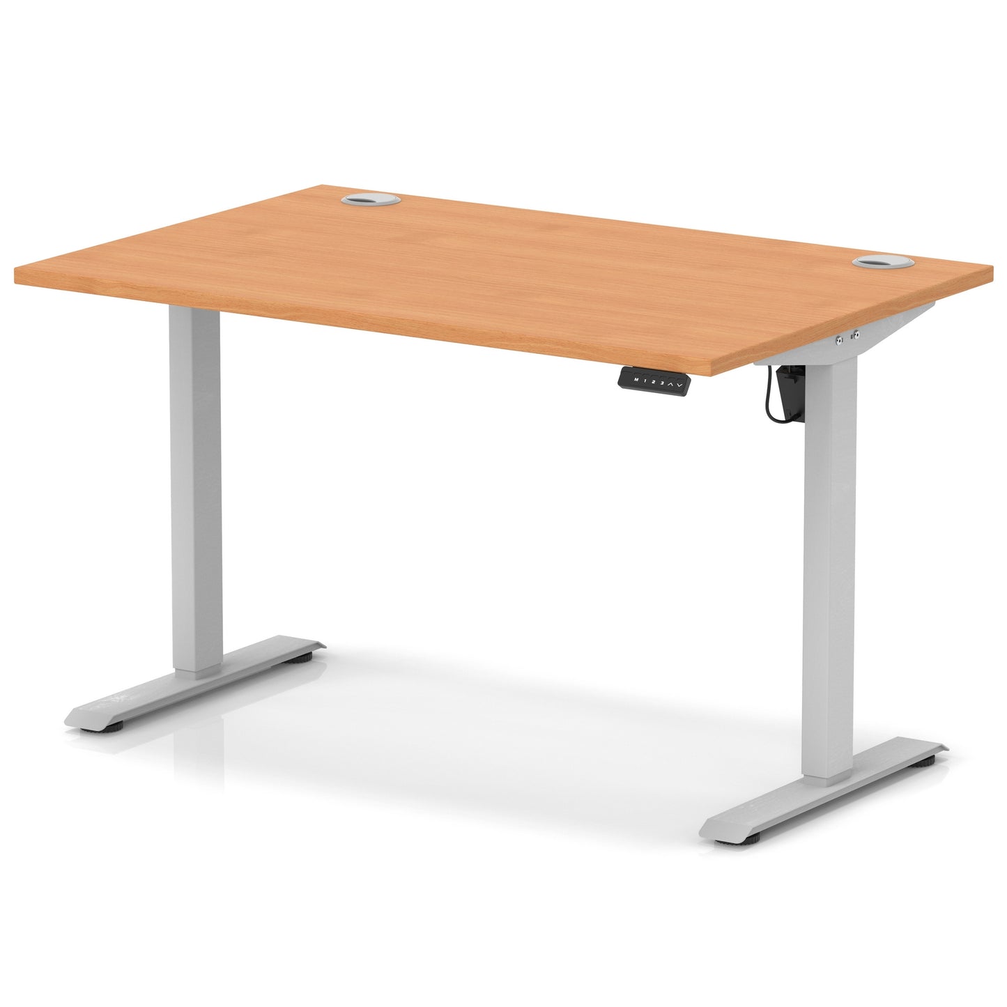 Air Lite Height Adjustable Desk With Cable Ports - 7 Table Top Colours and 4 Sizes