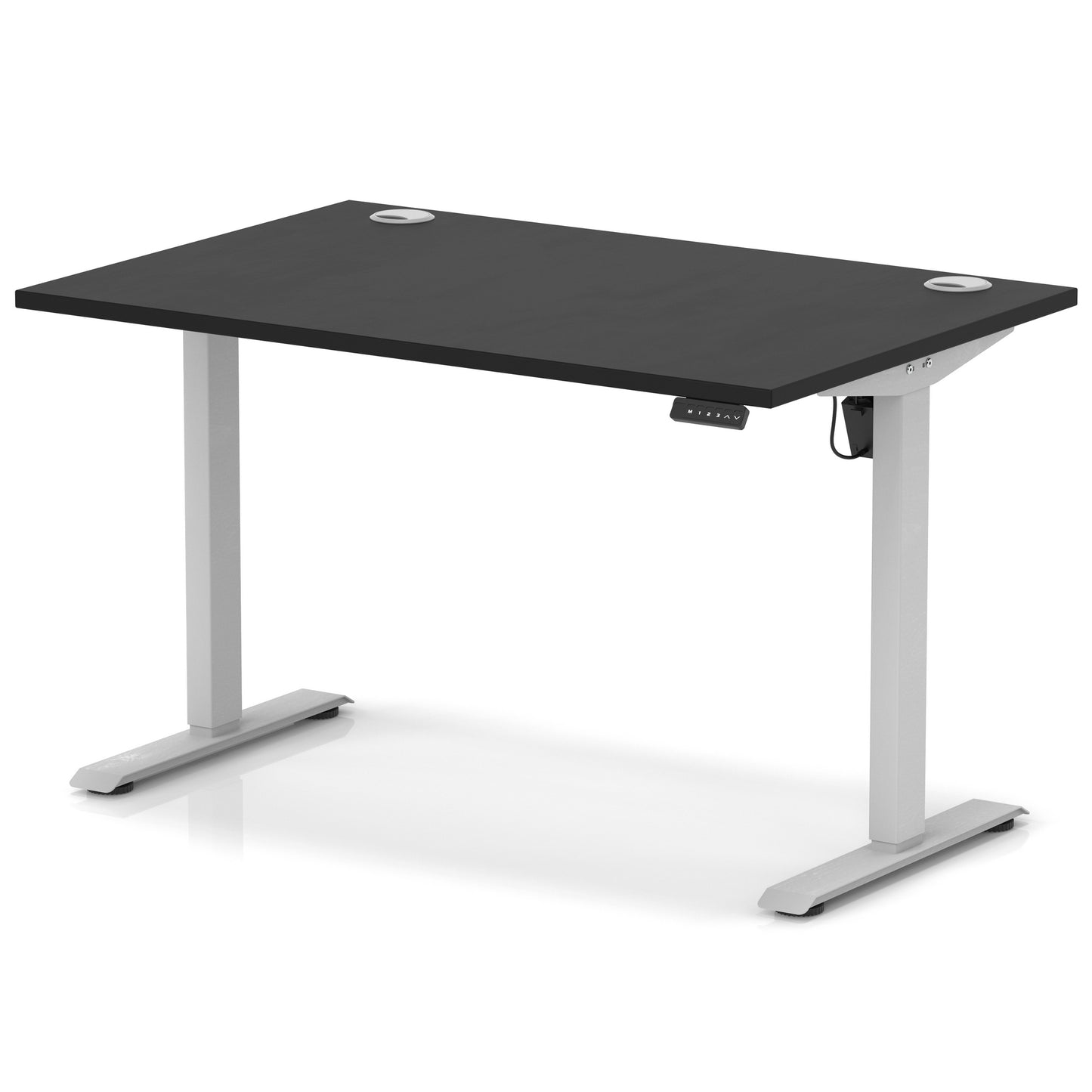 Air Lite Height Adjustable Desk With Cable Ports - 7 Table Top Colours and 4 Sizes