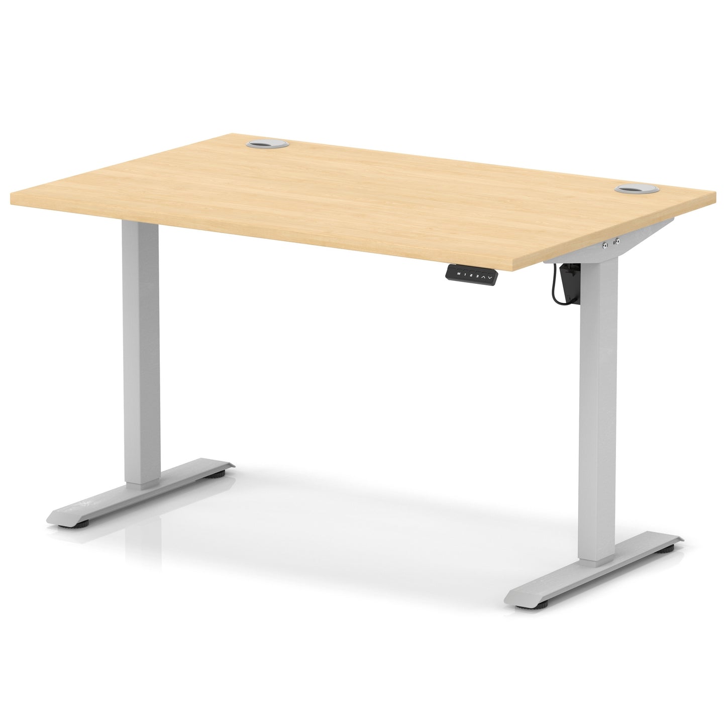 Air Lite Height Adjustable Desk With Cable Ports - 7 Table Top Colours and 4 Sizes