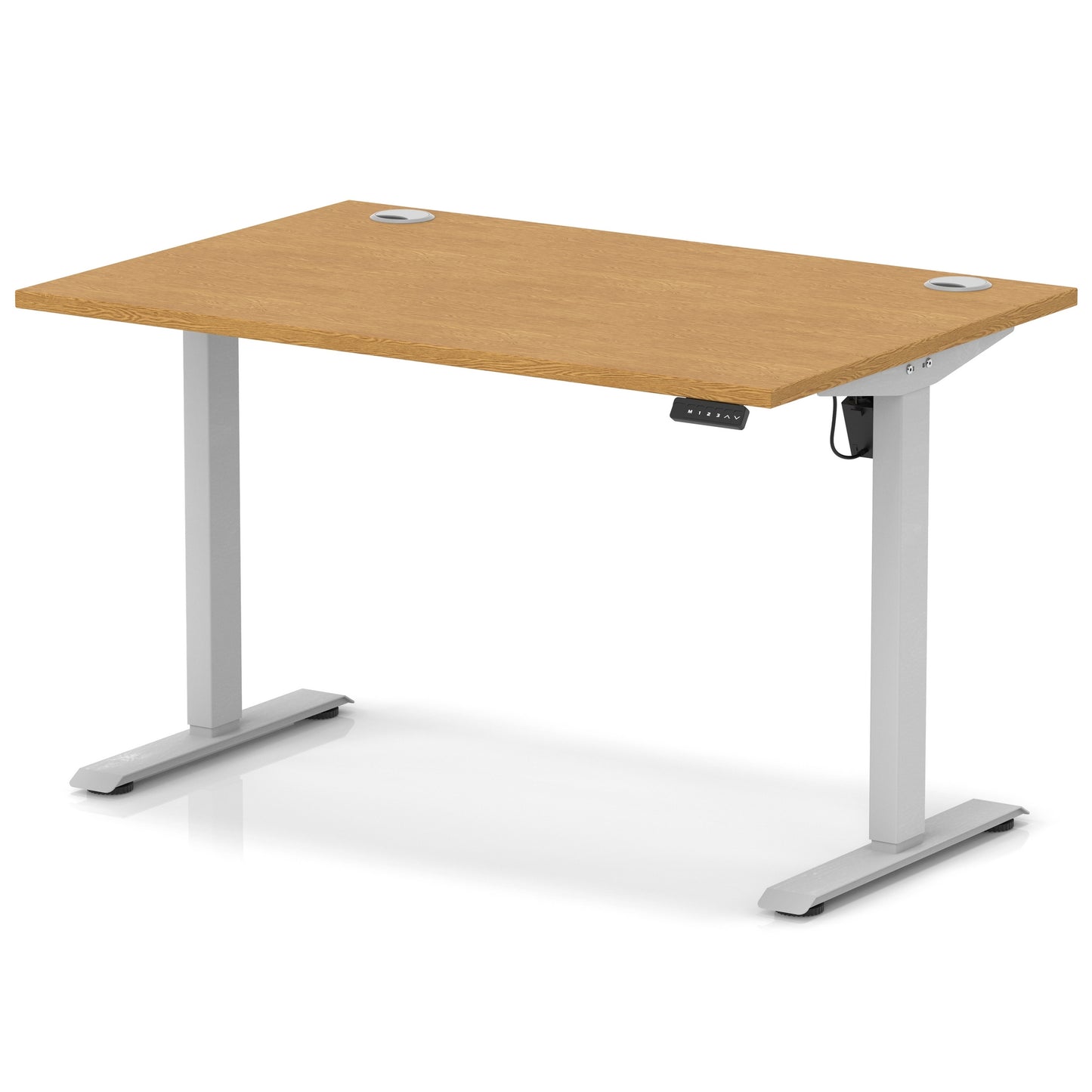 Air Lite Height Adjustable Desk With Cable Ports - 7 Table Top Colours and 4 Sizes