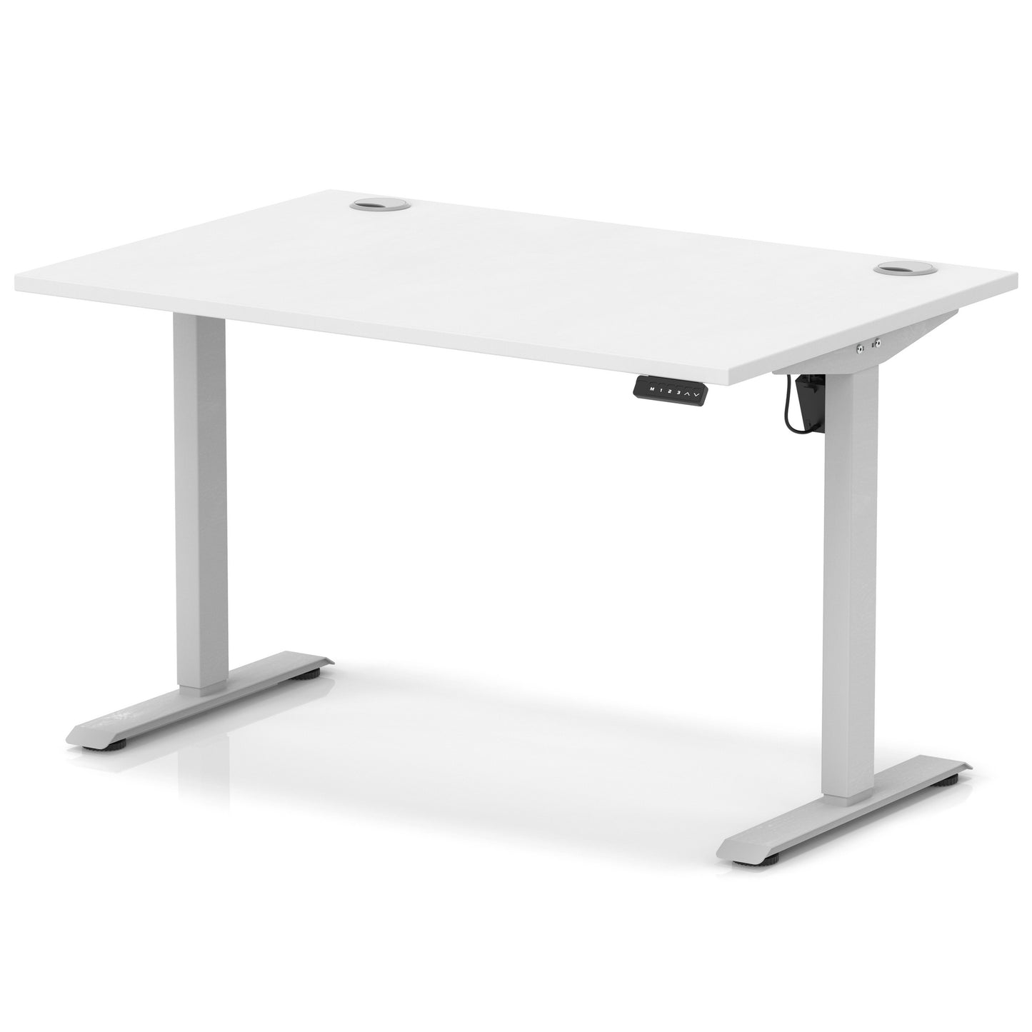 Air Lite Height Adjustable Desk With Cable Ports - 7 Table Top Colours and 4 Sizes