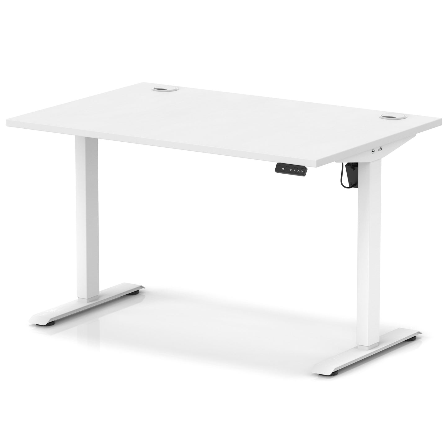 Air Lite Height Adjustable Desk With Cable Ports - 7 Table Top Colours and 4 Sizes