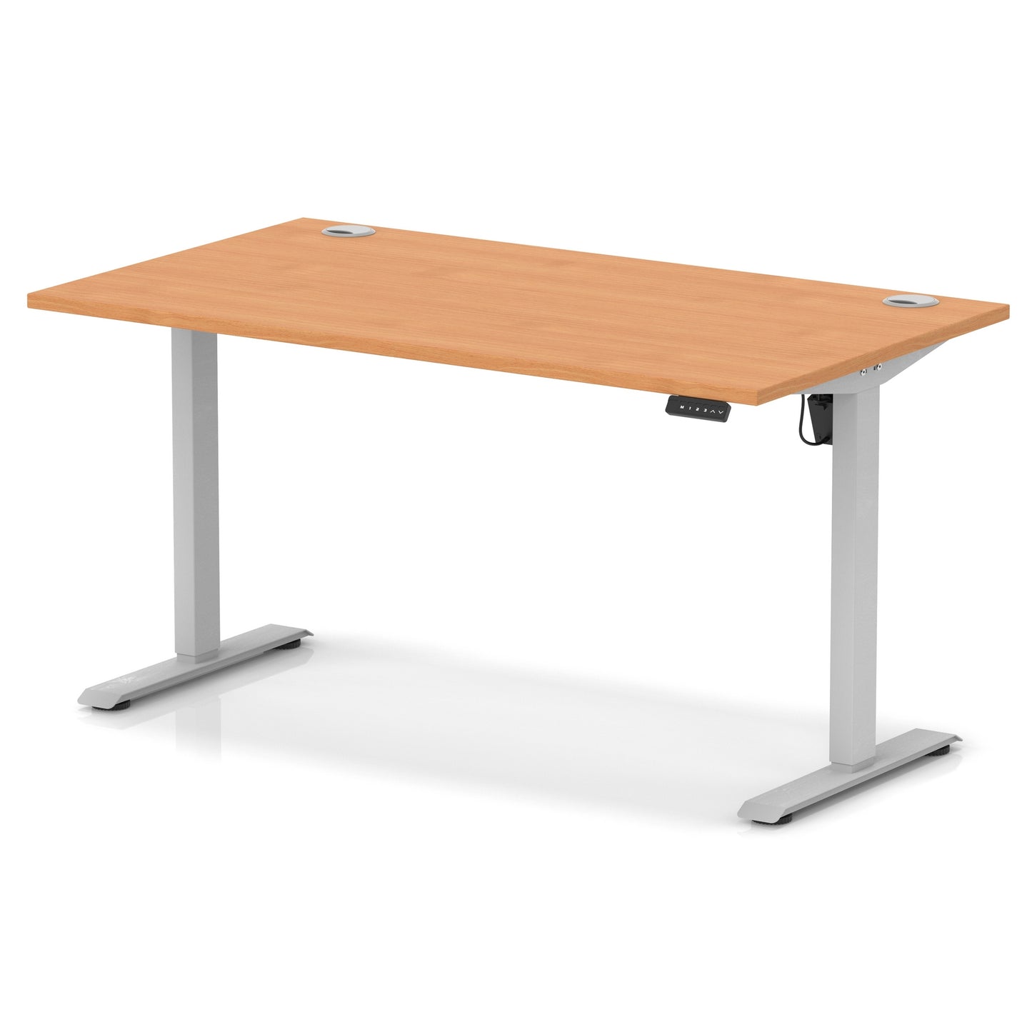 Air Lite Height Adjustable Desk With Cable Ports - 7 Table Top Colours and 4 Sizes