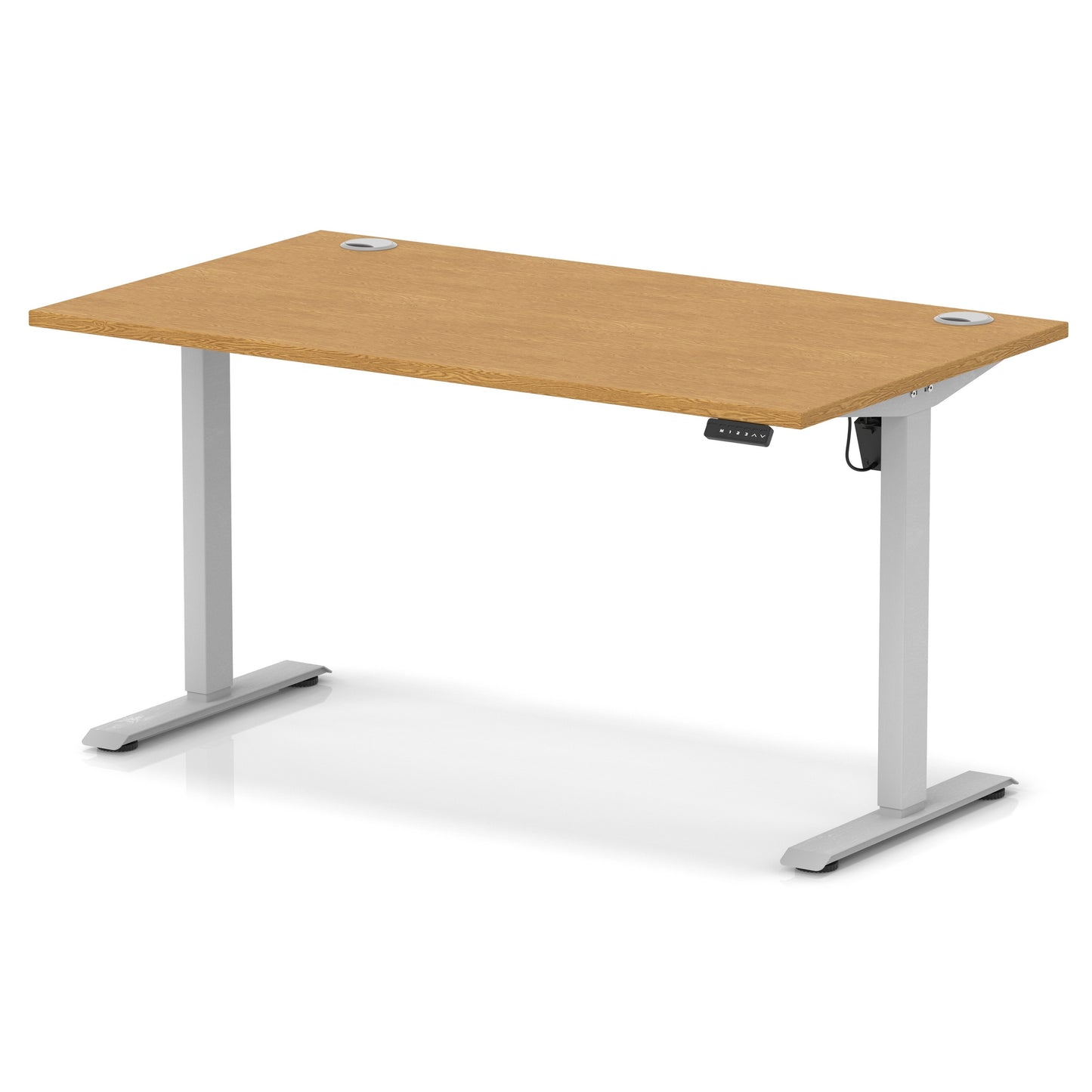 Air Lite Height Adjustable Desk With Cable Ports - 7 Table Top Colours and 4 Sizes