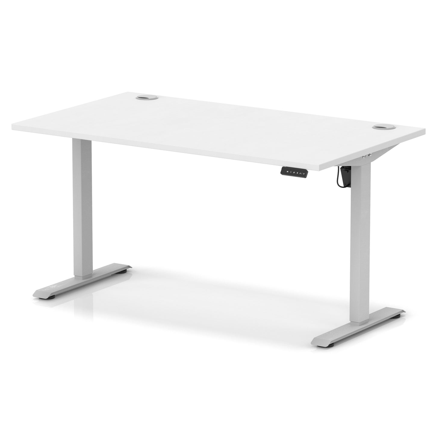 Air Lite Height Adjustable Desk With Cable Ports - 7 Table Top Colours and 4 Sizes