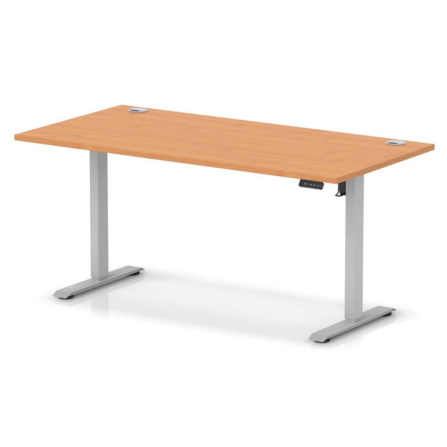 Air Lite Height Adjustable Desk With Cable Ports - 7 Table Top Colours and 4 Sizes