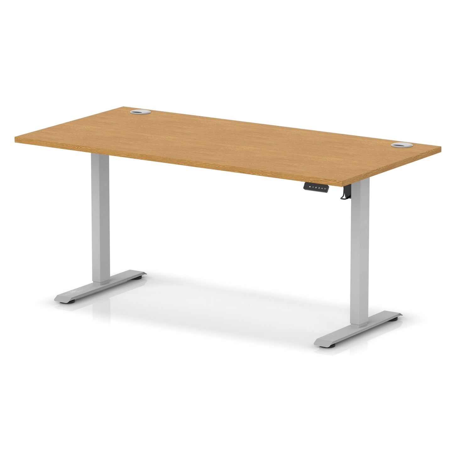 Air Lite Height Adjustable Desk With Cable Ports - 7 Table Top Colours and 4 Sizes