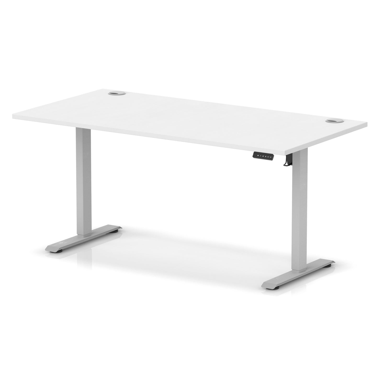 Air Lite Height Adjustable Desk With Cable Ports - 7 Table Top Colours and 4 Sizes
