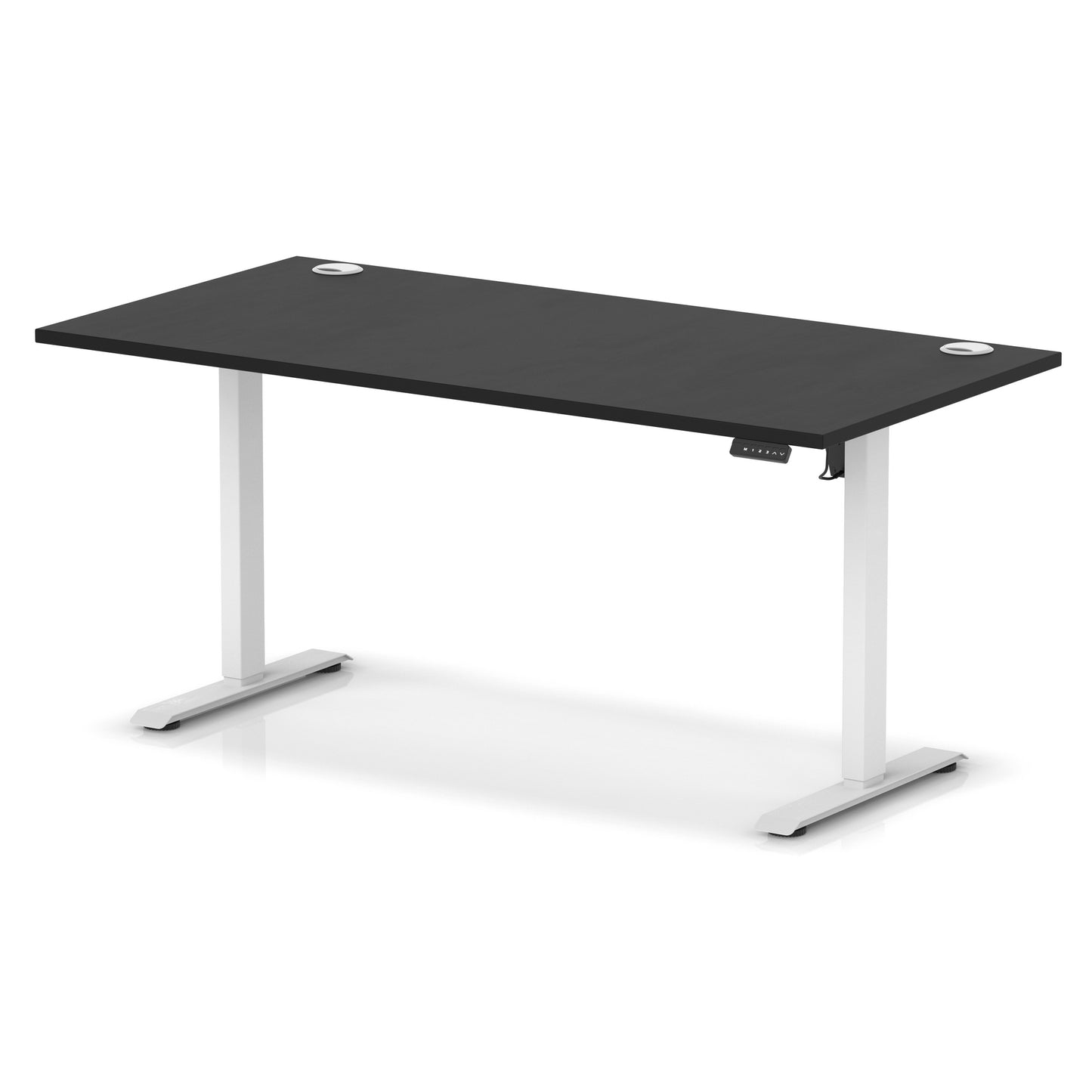 Air Lite Height Adjustable Desk With Cable Ports - 7 Table Top Colours and 4 Sizes