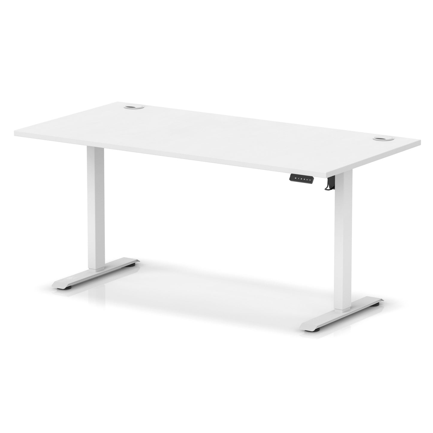 Air Lite Height Adjustable Desk With Cable Ports - 7 Table Top Colours and 4 Sizes