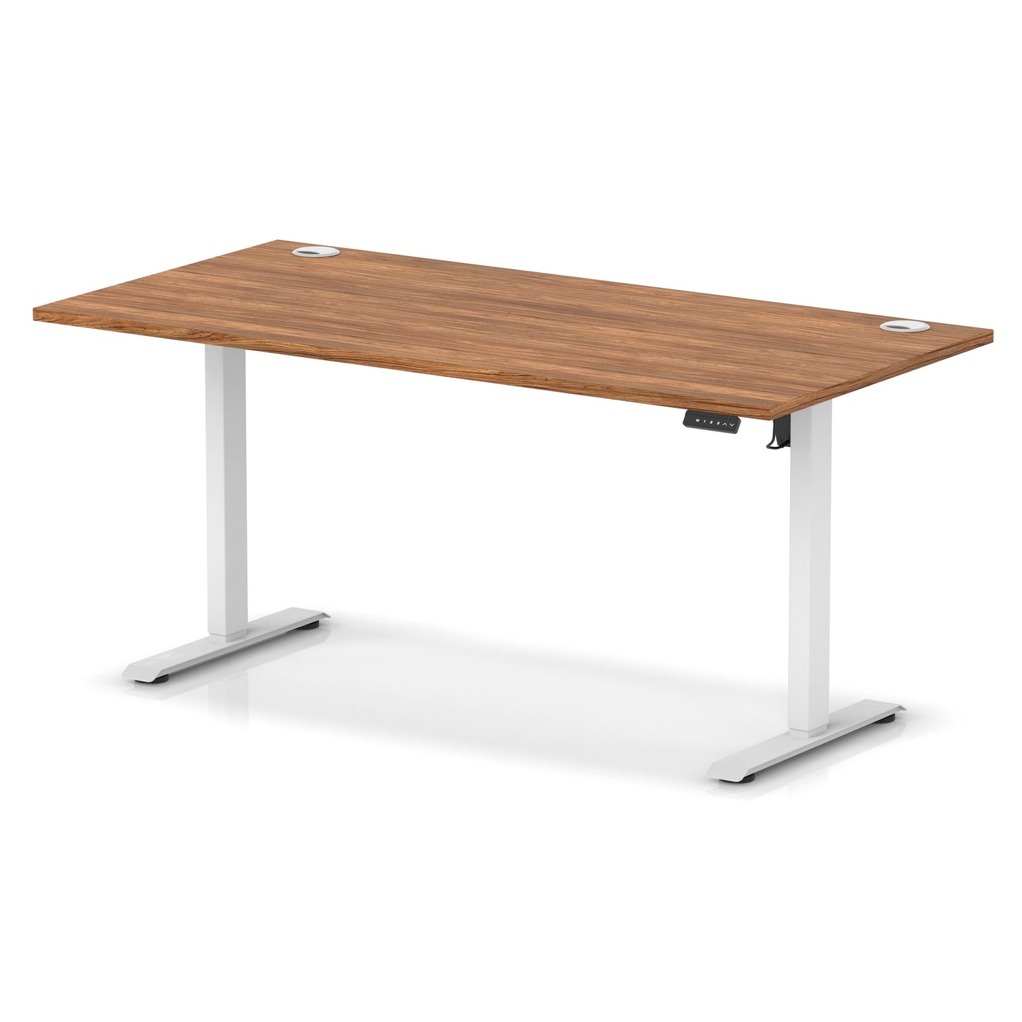 Air Lite Height Adjustable Desk With Cable Ports - 7 Table Top Colours and 4 Sizes