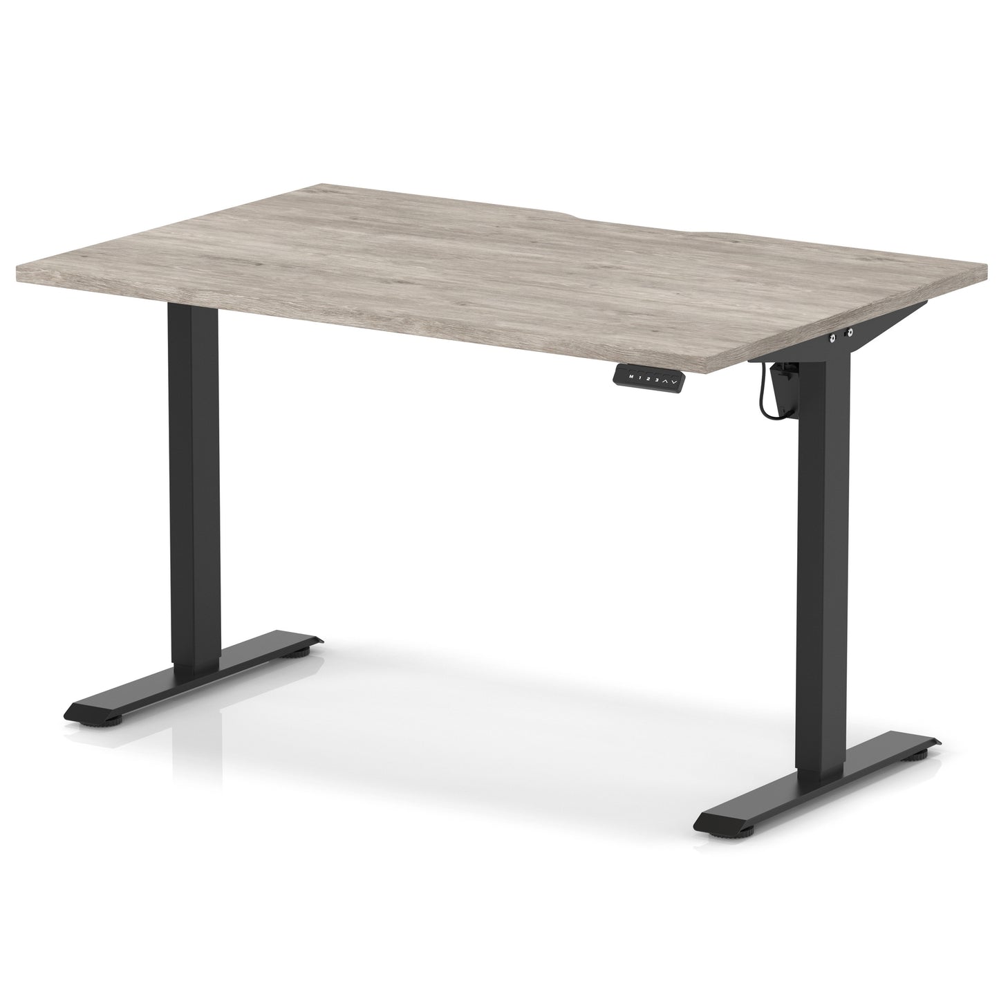 Air Lite Height Adjustable Desk With Scalloped Edge - 6 Table Top Colours and 3 Sizes