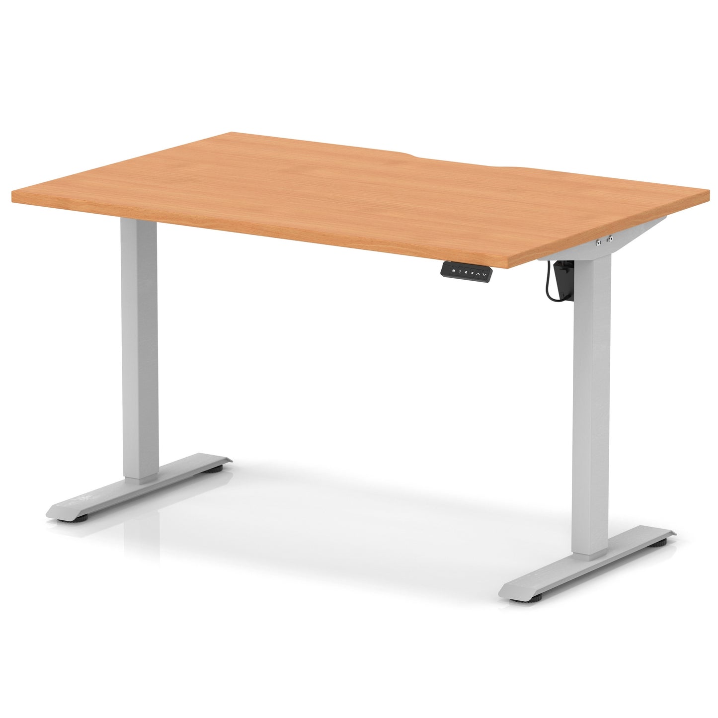 Air Lite Height Adjustable Desk With Scalloped Edge - 6 Table Top Colours and 3 Sizes