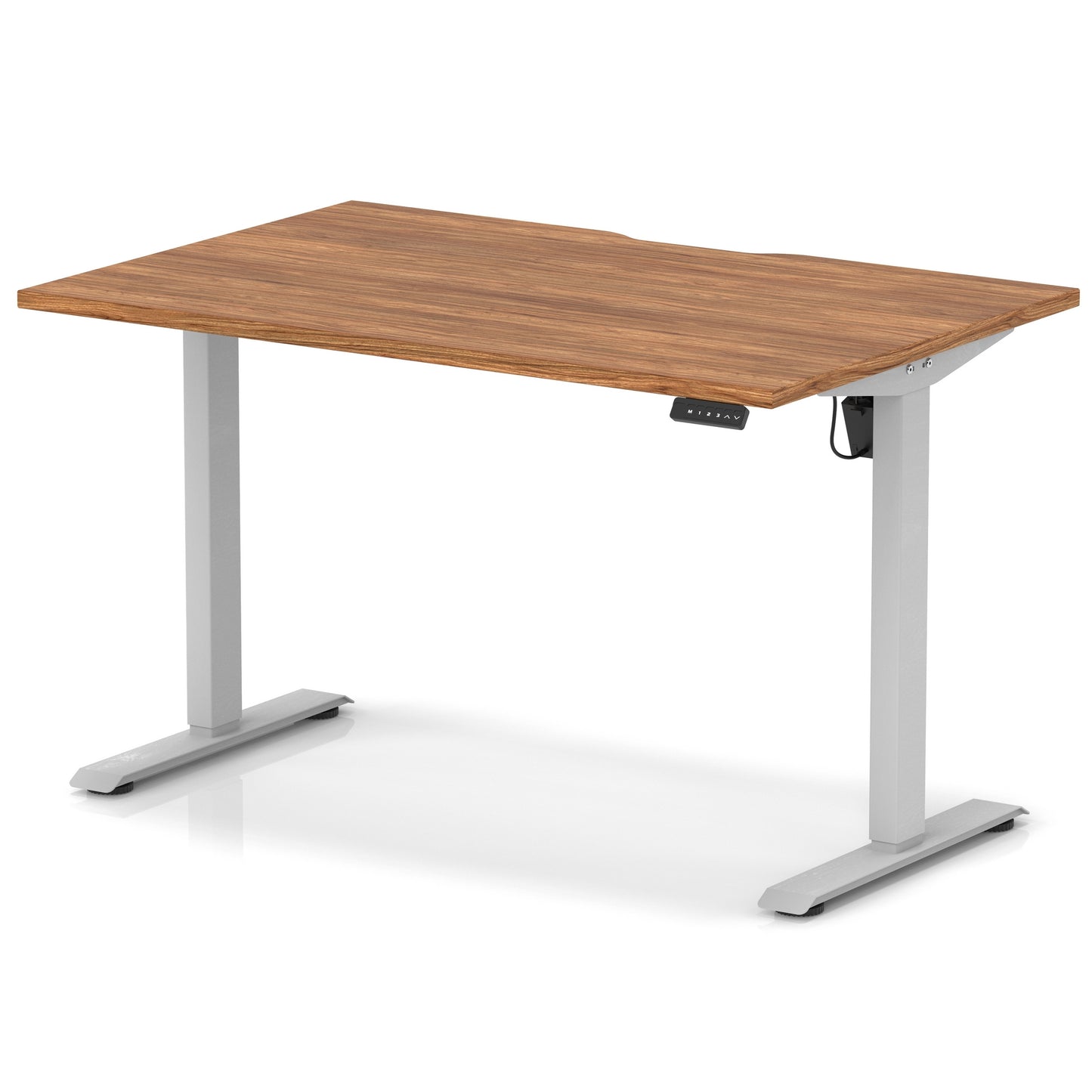 Air Lite Height Adjustable Desk With Scalloped Edge - 6 Table Top Colours and 3 Sizes