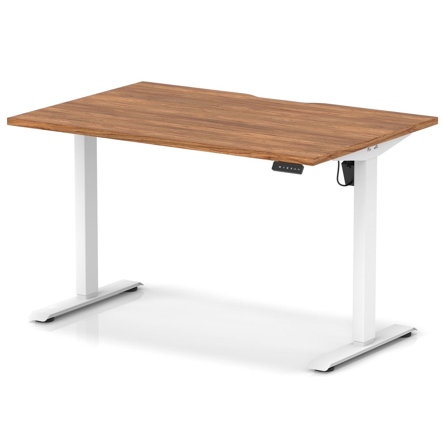 Air Lite Height Adjustable Desk With Scalloped Edge - 6 Table Top Colours and 3 Sizes