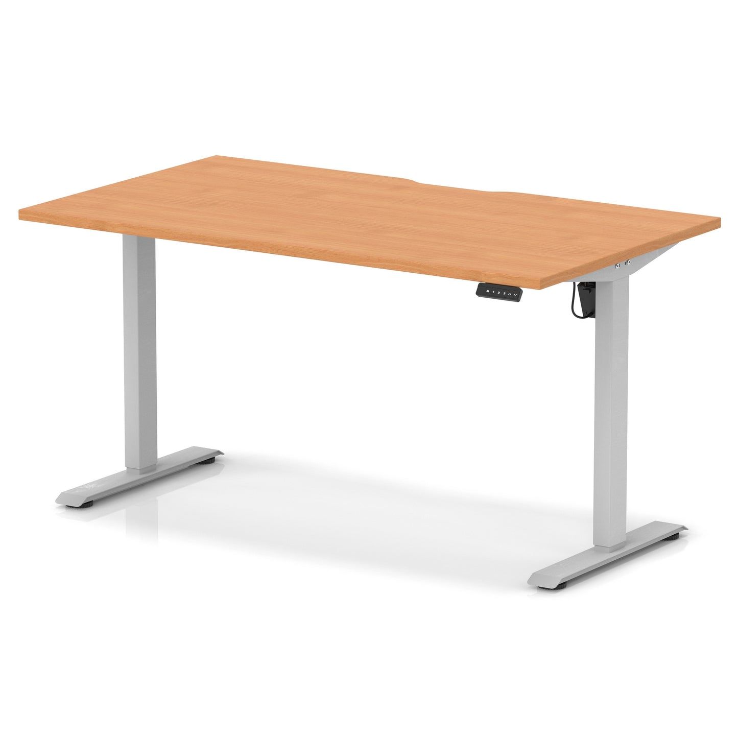 Air Lite Height Adjustable Desk With Scalloped Edge - 6 Table Top Colours and 3 Sizes