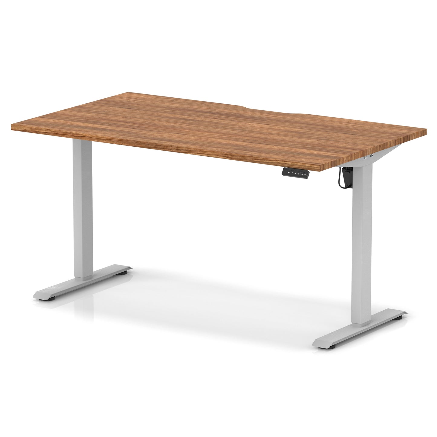 Air Lite Height Adjustable Desk With Scalloped Edge - 6 Table Top Colours and 3 Sizes