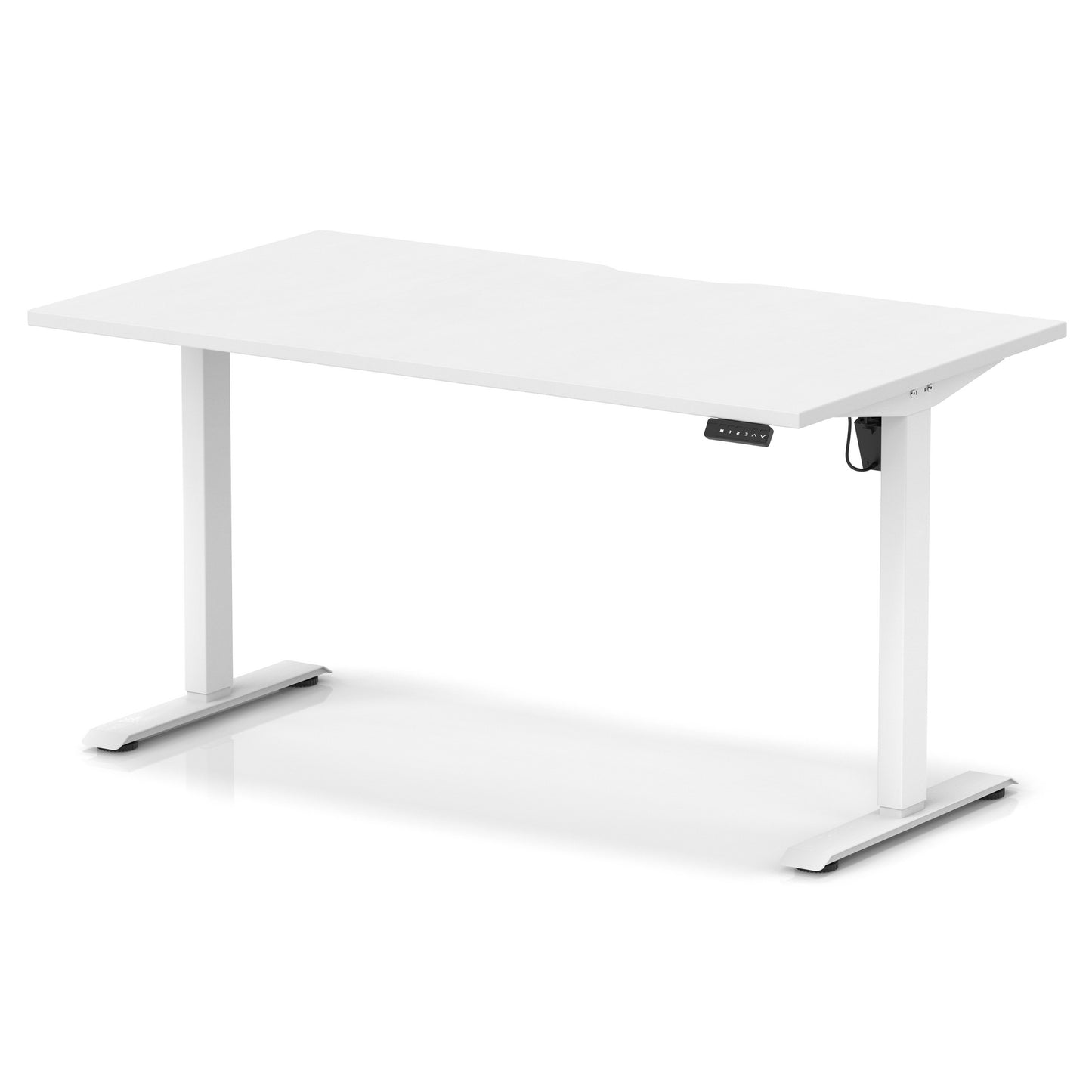 Air Lite Height Adjustable Desk With Scalloped Edge - 6 Table Top Colours and 3 Sizes