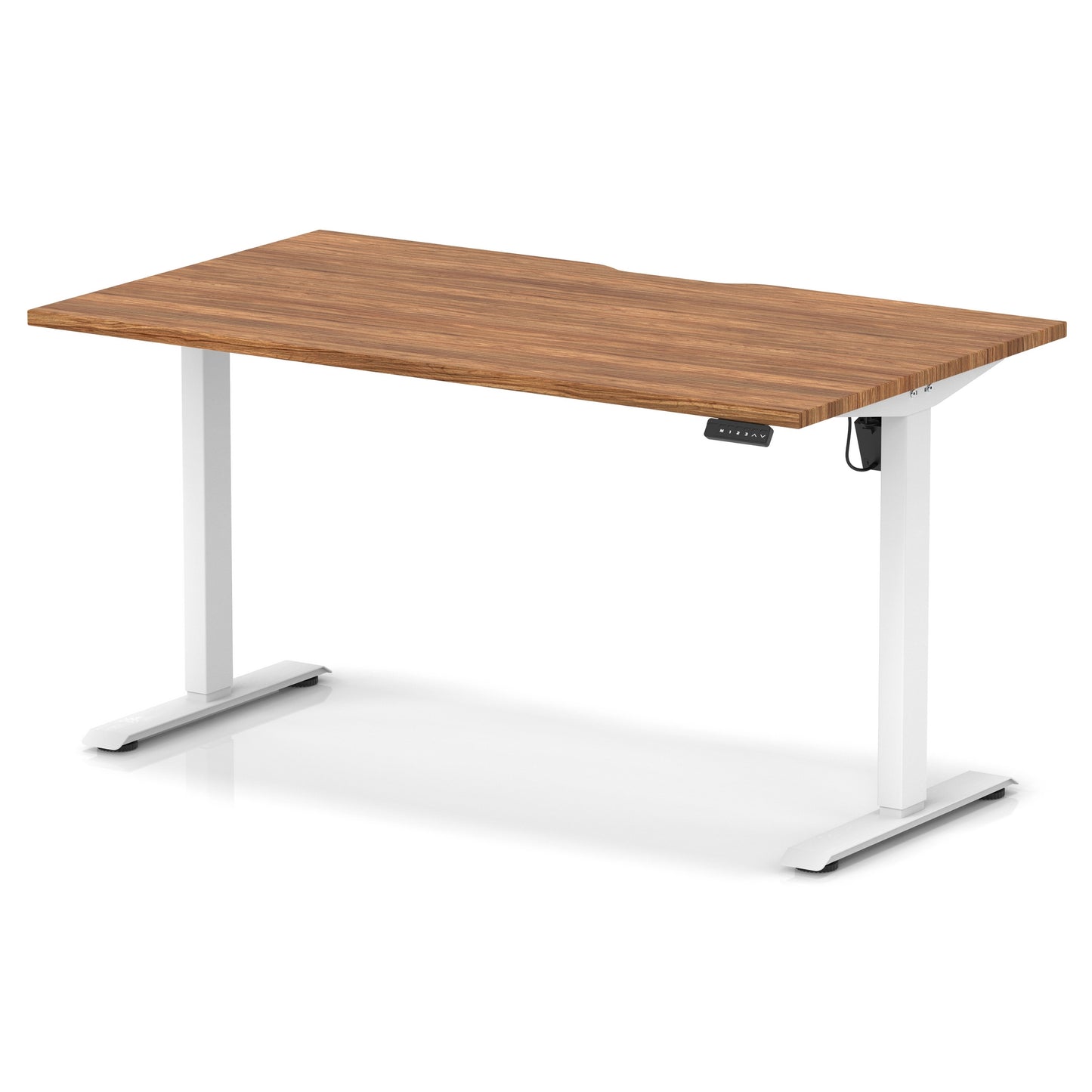 Air Lite Height Adjustable Desk With Scalloped Edge - 6 Table Top Colours and 3 Sizes