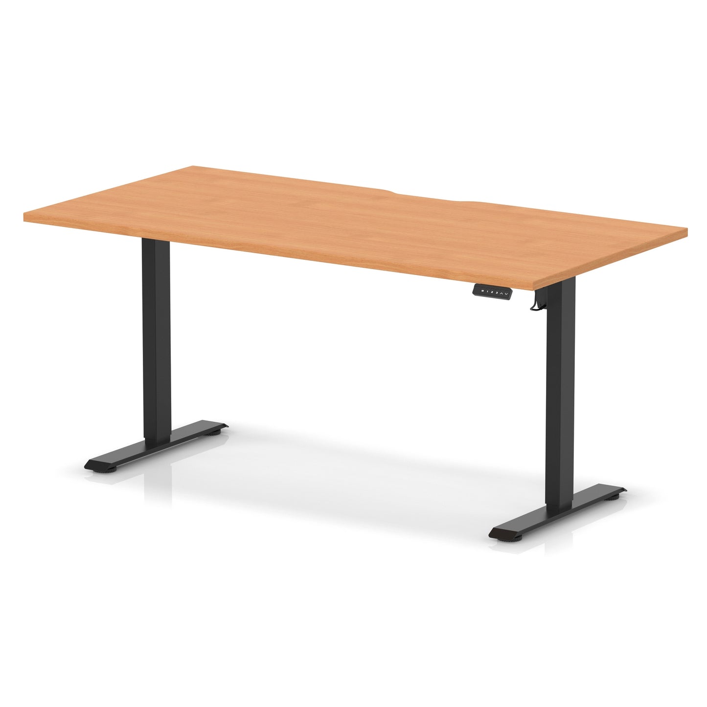 Air Lite Height Adjustable Desk With Scalloped Edge - 6 Table Top Colours and 3 Sizes