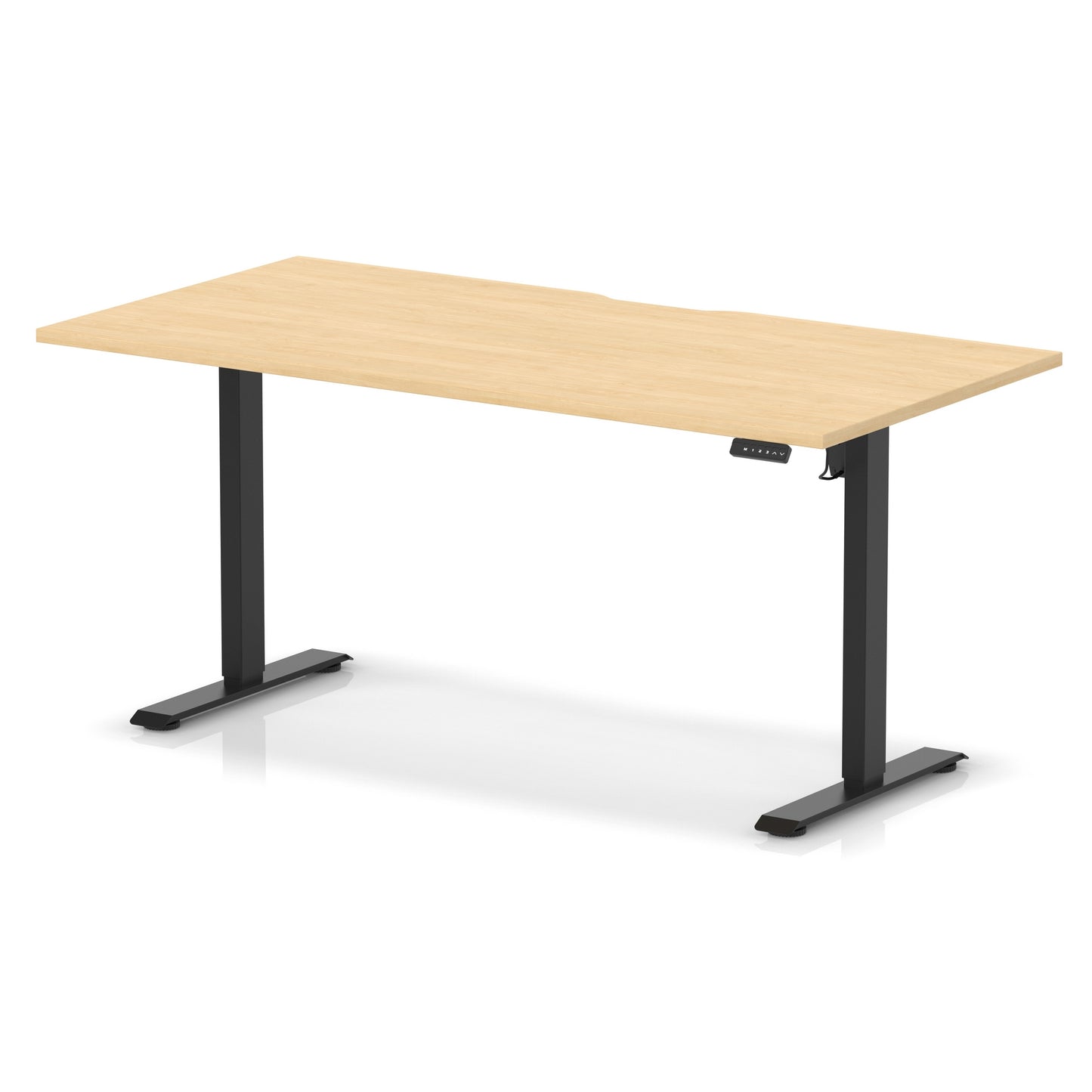 Air Lite Height Adjustable Desk With Scalloped Edge - 6 Table Top Colours and 3 Sizes
