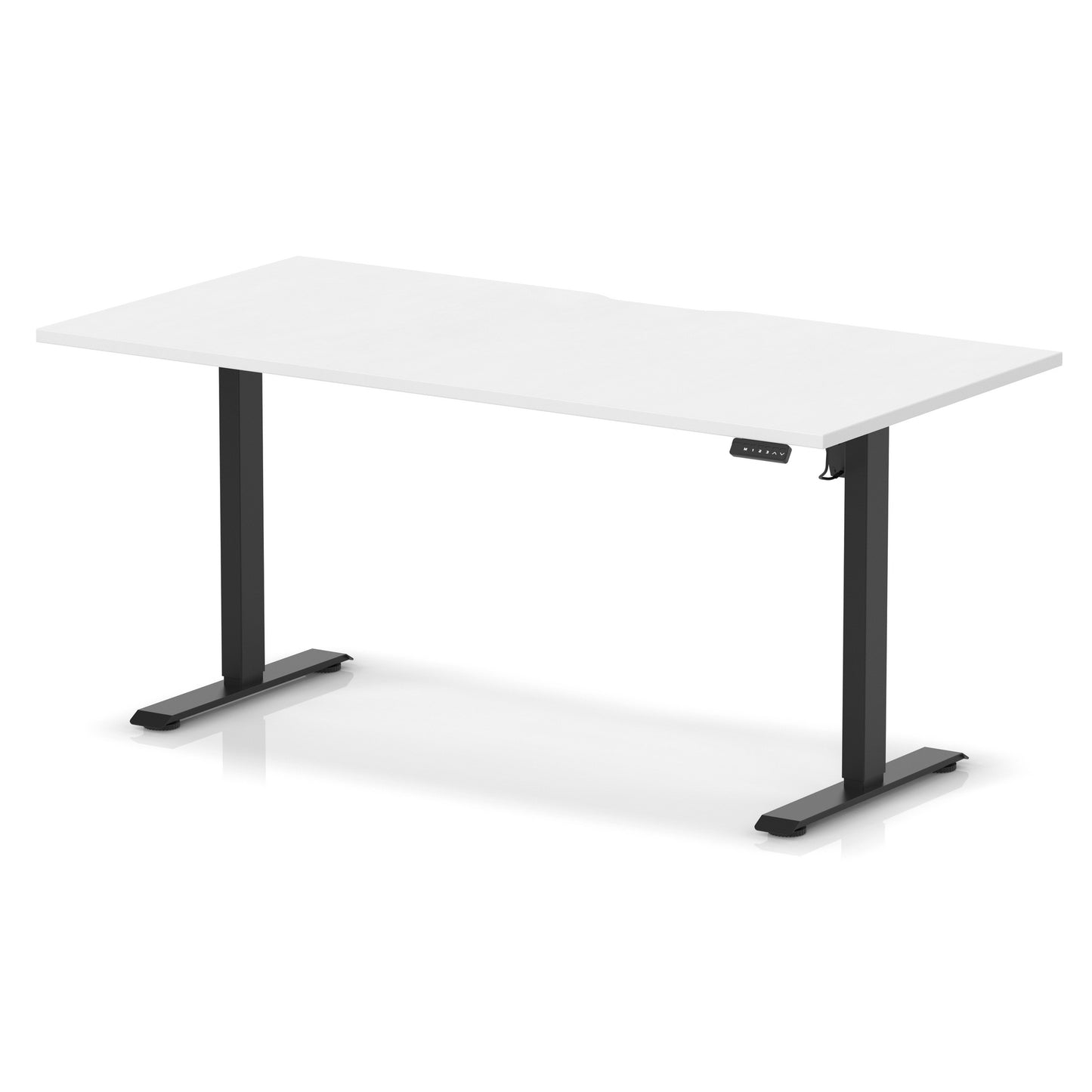 Air Lite Height Adjustable Desk With Scalloped Edge - 6 Table Top Colours and 3 Sizes