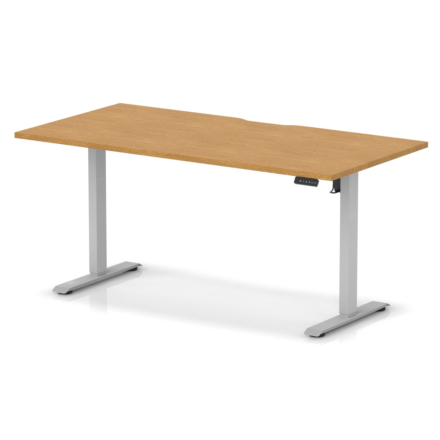 Air Lite Height Adjustable Desk With Scalloped Edge - 6 Table Top Colours and 3 Sizes