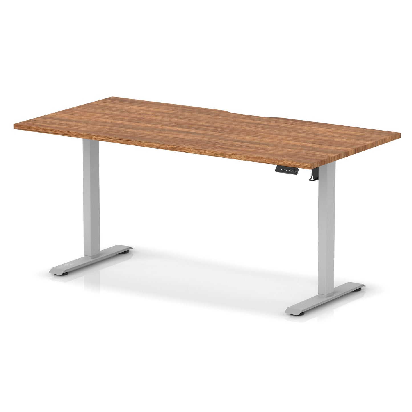 Air Lite Height Adjustable Desk With Scalloped Edge - 6 Table Top Colours and 3 Sizes