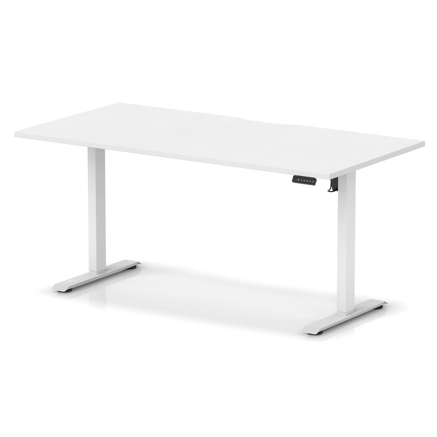Air Lite Height Adjustable Desk With Scalloped Edge - 6 Table Top Colours and 3 Sizes