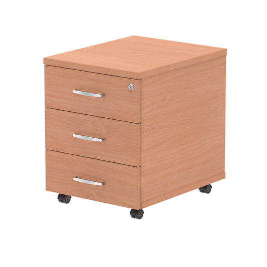 Impulse Mobile Pedestal - 2 or 3 Drawer Option - 430mm - Multiple Colour Options