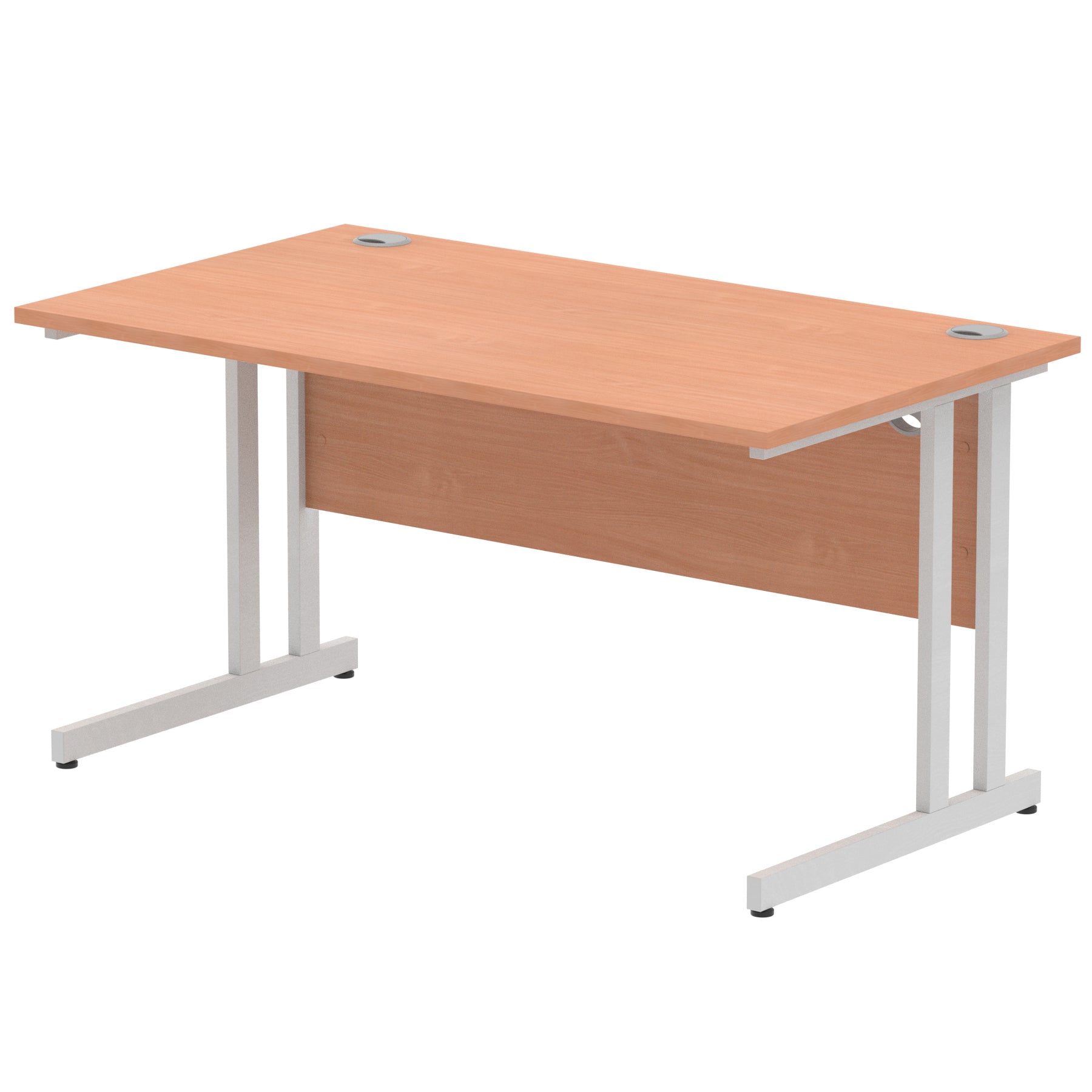 Impulse Straight Desk Cantilever Leg - 1400mm - Multiple Colour Options