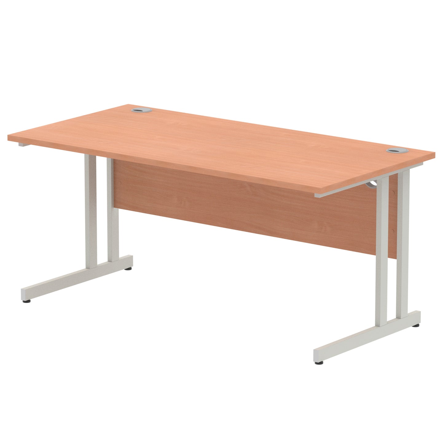 Impulse Straight Desk Cantilever Leg - 1600mm - Multiple Colour Options