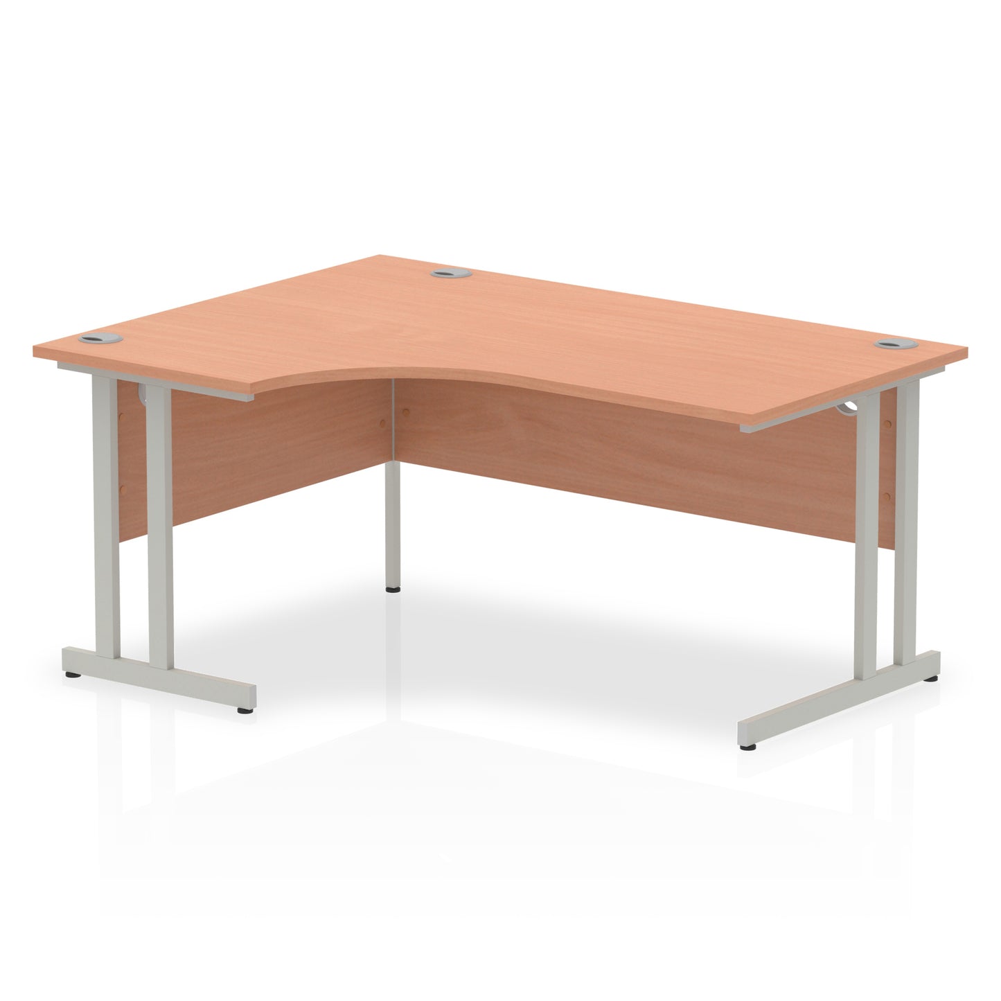 Impulse Left Hand Crescent Desk Cantilever Leg - 1600mm - Multiple Colour Options