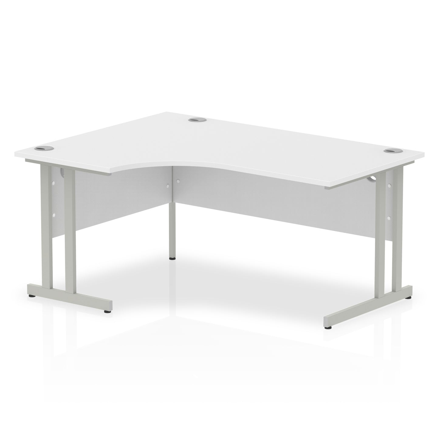 Impulse Left Hand Crescent Desk Cantilever Leg - 1600mm - Multiple Colour Options