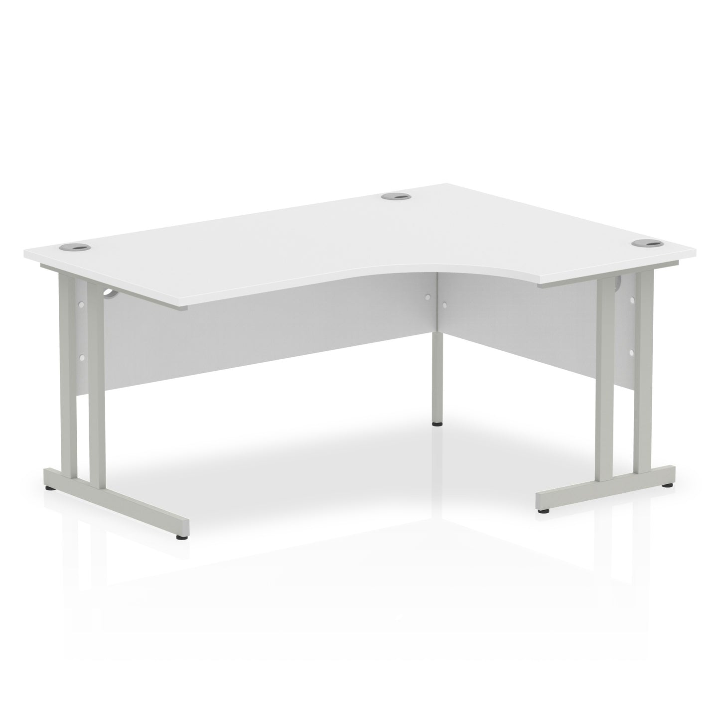Impulse Right Hand Crescent Desk Cantilever Leg - 1600mm - Multiple Colour Options