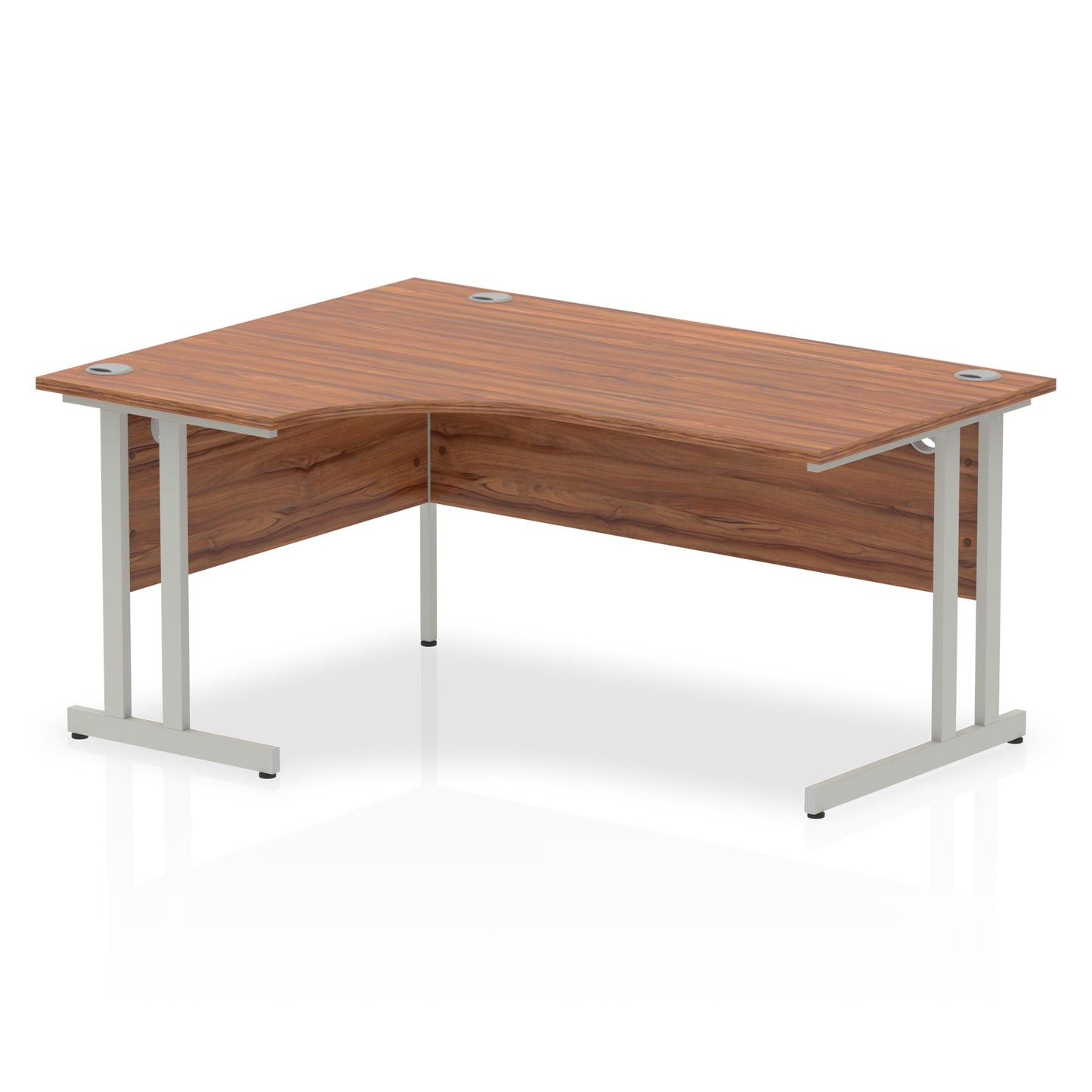 Impulse Left Hand Crescent Desk Cantilever Leg - 1600mm - Multiple Colour Options