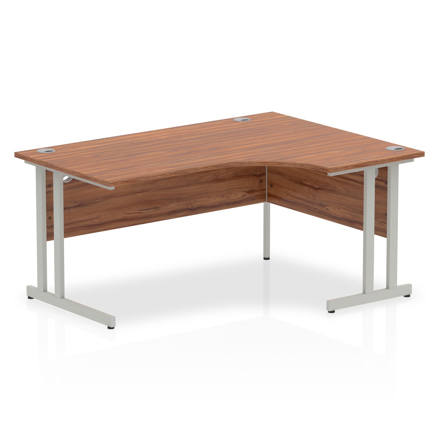 Impulse Right Hand Crescent Desk Cantilever Leg - 1600mm - Multiple Colour Options