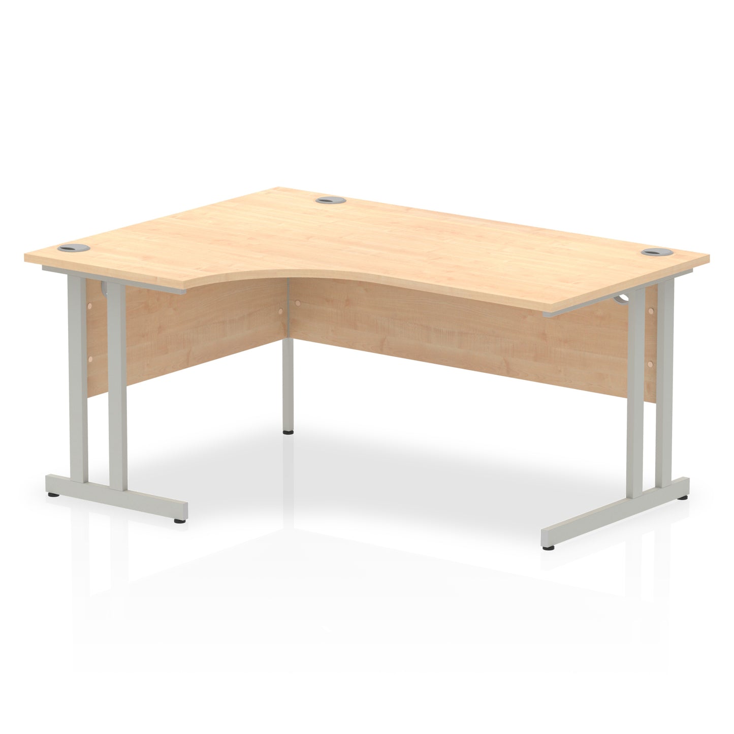 Impulse Left Hand Crescent Desk Cantilever Leg - 1600mm - Multiple Colour Options