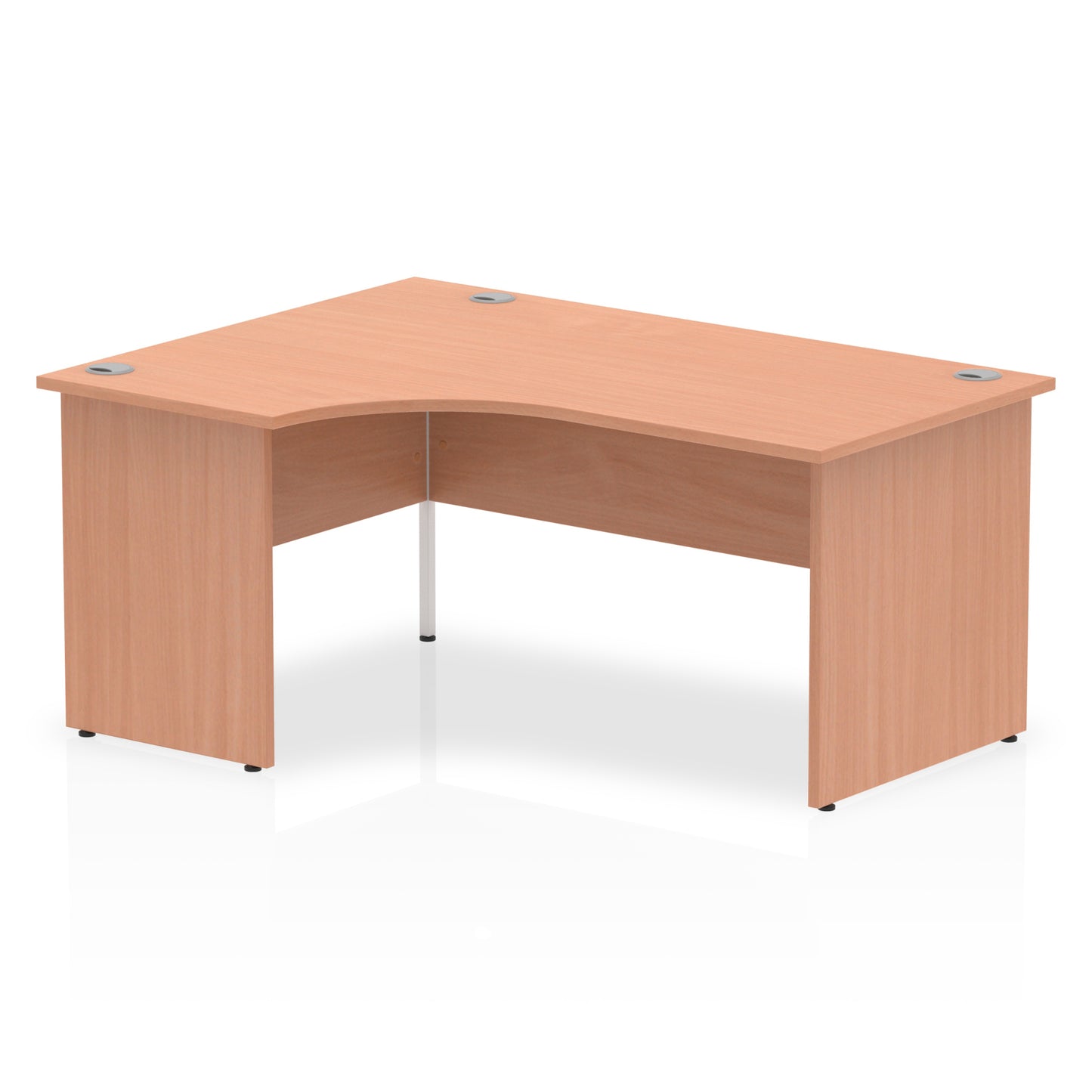 Impulse Left Hand Crescent Desk Panel End Leg - 1600mm - Multiple Colour Options